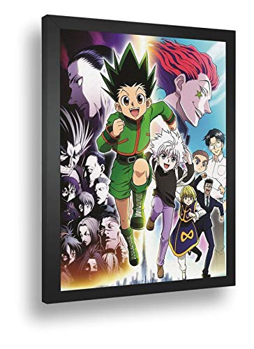 Quadro Decorativo Poste Hunter X Hunter Classico Retro Luta