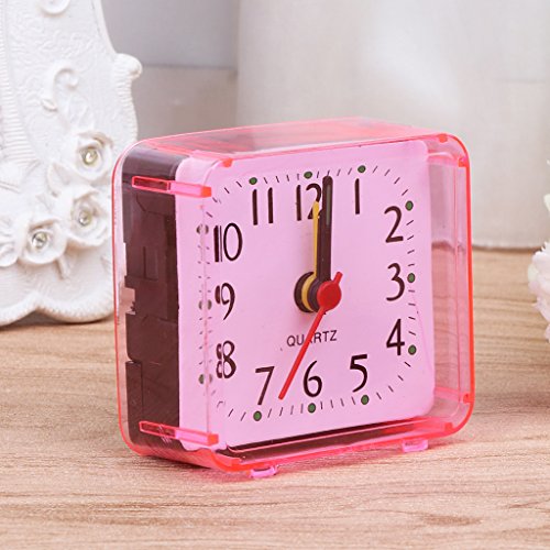 Haiki Reloj despertador cuadrado para mesa de escritorio para relojes de tiempo para el hogar, dormitorio, sala de libros, decoración de escritorio - imagen 9