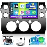 8 Core Android 13 Carplay Car Stereo for Toyota FJ Cruiser 2007-2018 with 4G+64G, 9-Inch Wireless Apple CarPlay Android Auto Car Touchscreen Radio with DSP WiFi BT FM RDS Mirror Link