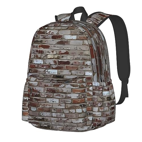 Sac à dos de voyage brique noire pour les sorties scolaires et le weekend