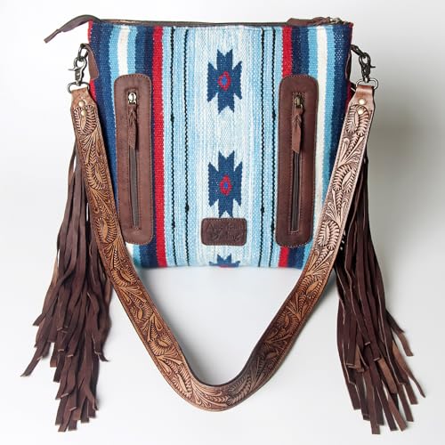 American Darling Signature Crossbody Hand Tooled Saddle Blanket Genuine Leather women bag western handbag purse4