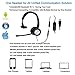 immagine 4Mono Cuffie da 3,5mm USB per computer Cuffie per PC con microfono per laptop Skype, Teams, Zoom, Dragon, Lync, Cisco Cuffie telefoniche cablate a due orecchie per tablet Samsung iPhone Huawei iPad Mac