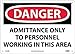 NATIONAL MARKER DANGER, ADMITTANCE ONLY TO (D400RB)