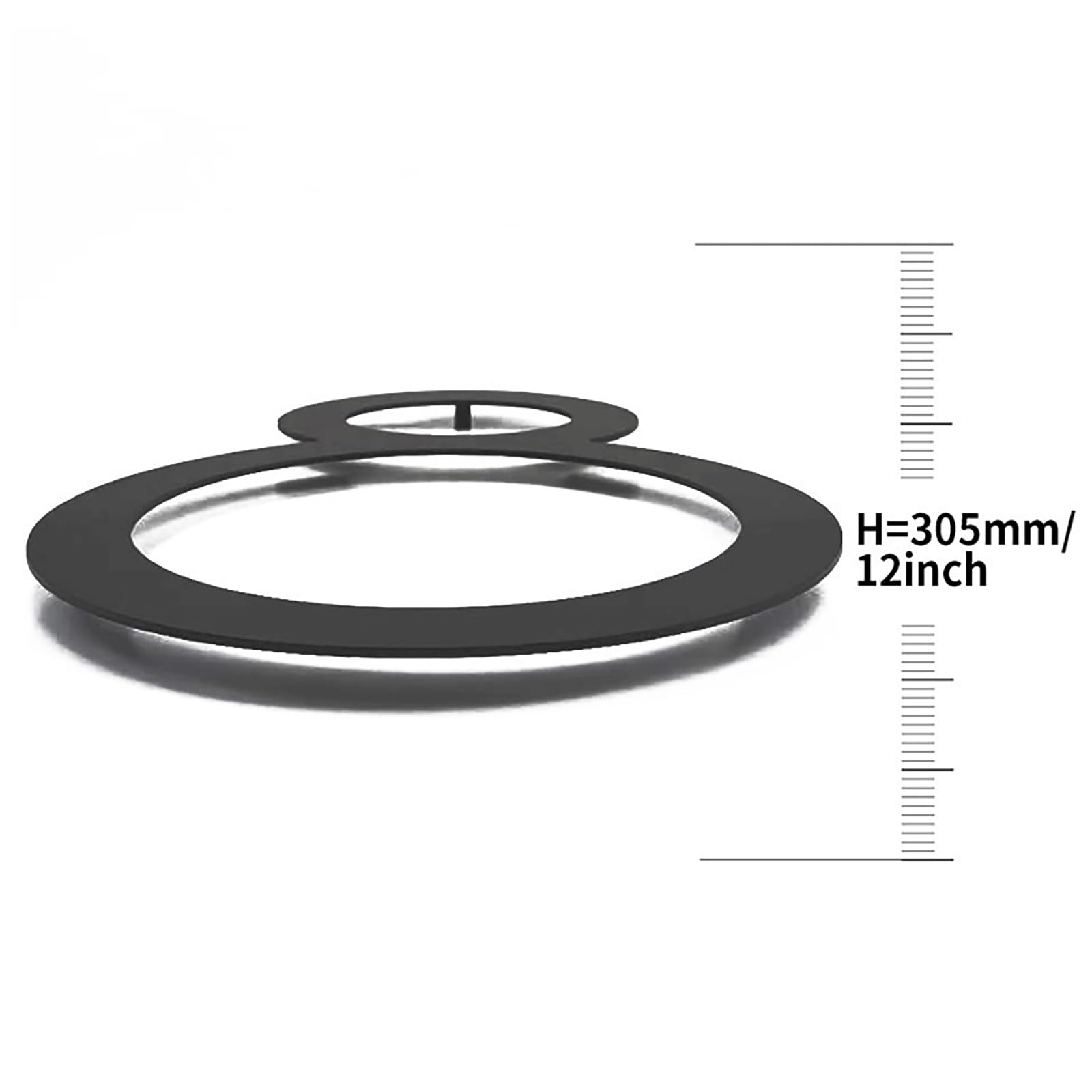 12 Zoll Hausnummern, moderne Metall-Edelstahl-Türnummer, 30 cm schwarze Briefkasten-Adresse-Schild mit Schrauben, für Wohnung, Wanddekoration, Straße, Garten, Büro, Café, Zimmer, Hotel(1)