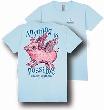 Simply Southern Anything is Possible - Pigs Can Fly - Adult T-Shirt
