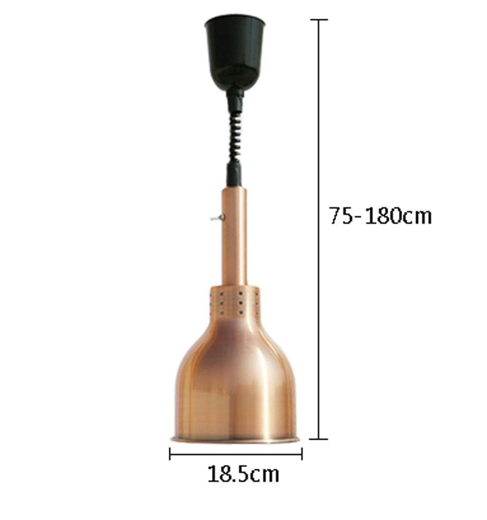 Commerciale Lampada per Scaldavivande, Lampadario per Buffet Industria Vintage Verticale Lampada Riscaldante per Alimenti con Lampadina da 250W Buffet Server, Confezione da 5！