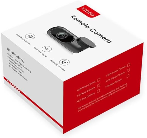 1 Meter Cable and Internal Camera for Viofo A229 Pro/Plus Vehicle Camera