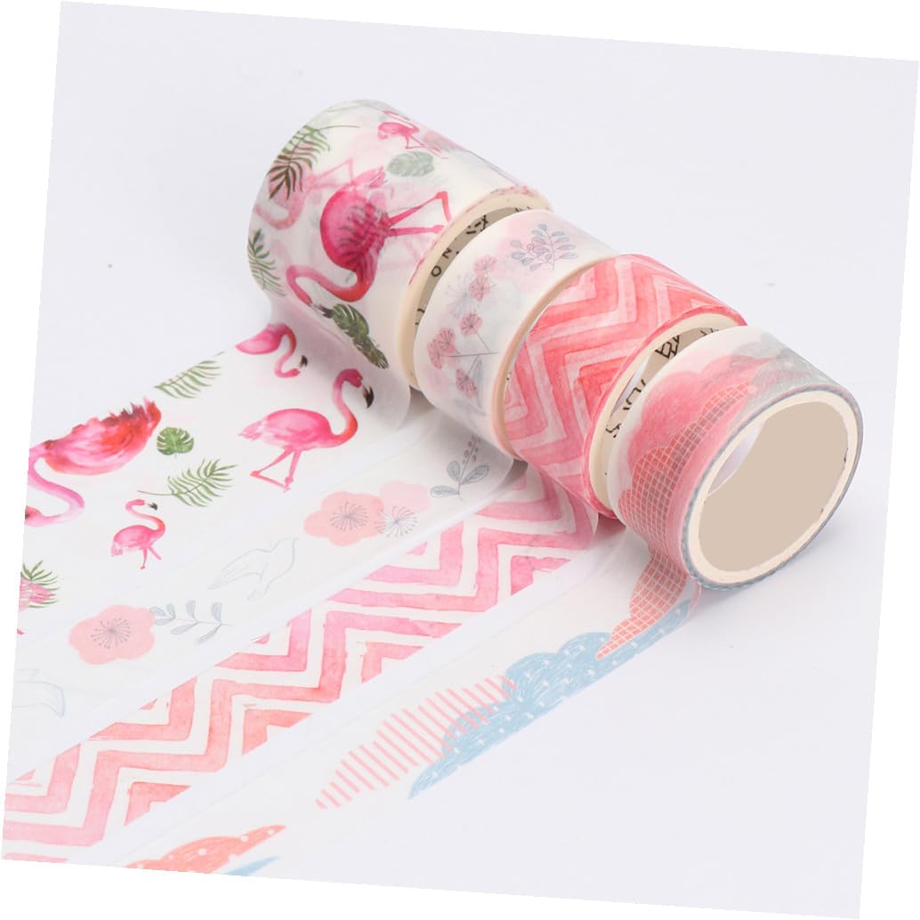 NUOBESTY 48rotoli Nastro Adesivo Carta Wasabi Per Scrapbooking e Decorazioni Di Adesivi Colorati Per Notebook e Diari Per Fai Da Te e Regali Creativi
