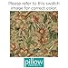 Pillow Perfect Tropic Floral Indoor/Outdoor Chair Seat Cushion, Tufted, Weather, and Fade Resistant, 19