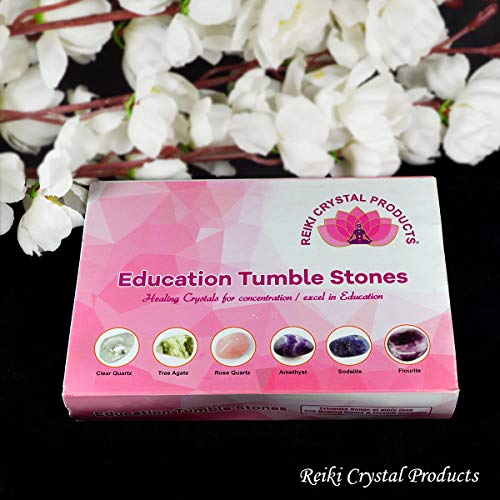 Image of Reiki Crystal Products Certified Natural Crystal Tumble Stone Kit | Multiple Crystal Stone Sets for Meditation, Reiki, Chakra & Spiritual Practices