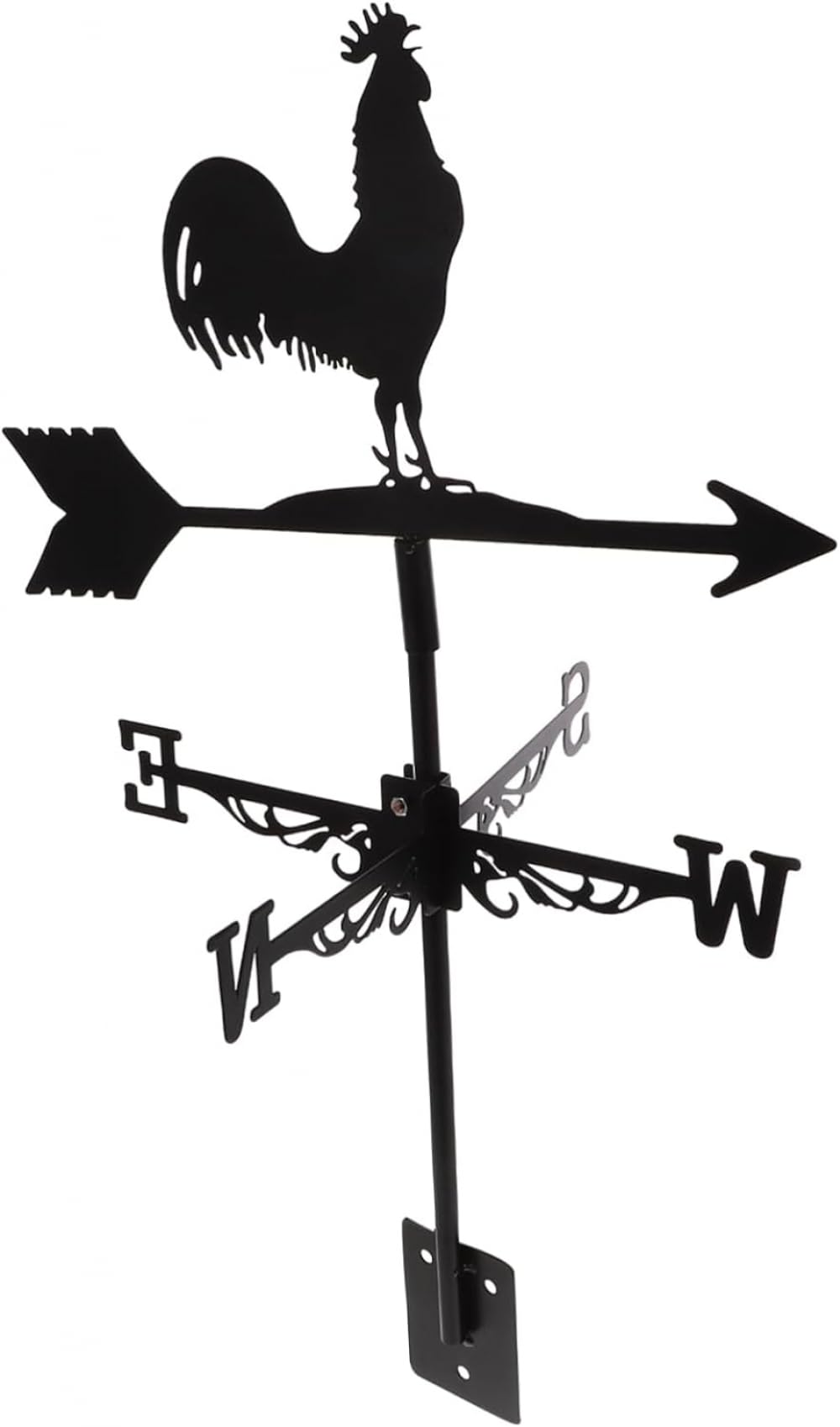 TAXXII Weathervane Rooster Wind Vane Weather Vain for Yard Silhouette Statue Vanes Roof Mount Spinner Metal Weathercock