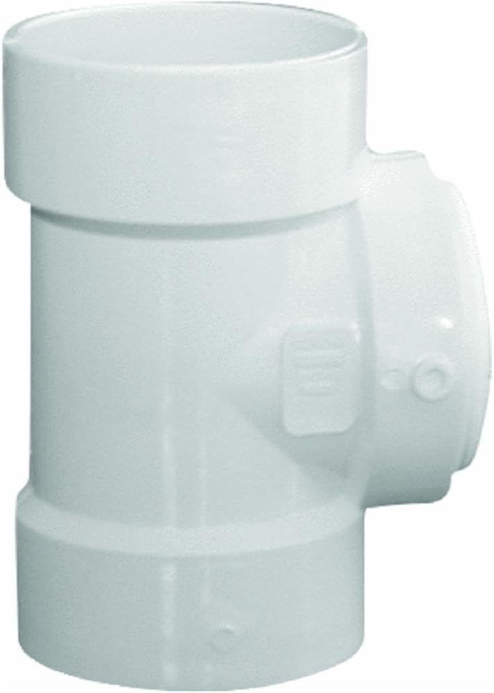 Genova Products 71340 Test Tee with Flush Plug, 4