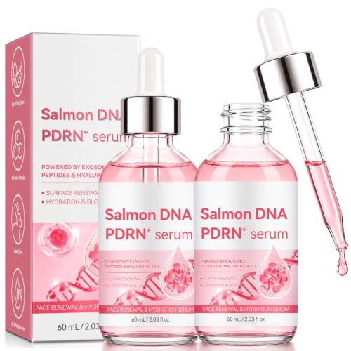 PDRN Pink Peptide Serum with Salmon DNA for Face, 2PCS PDRN Serum for Anti-Aging