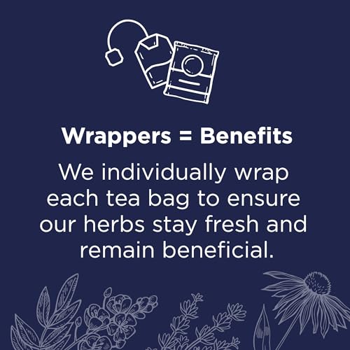 Traditional Medicinals Organic Nighty Night Extra Tea With Valerian Root for Relaxation, 48 Tea Bags