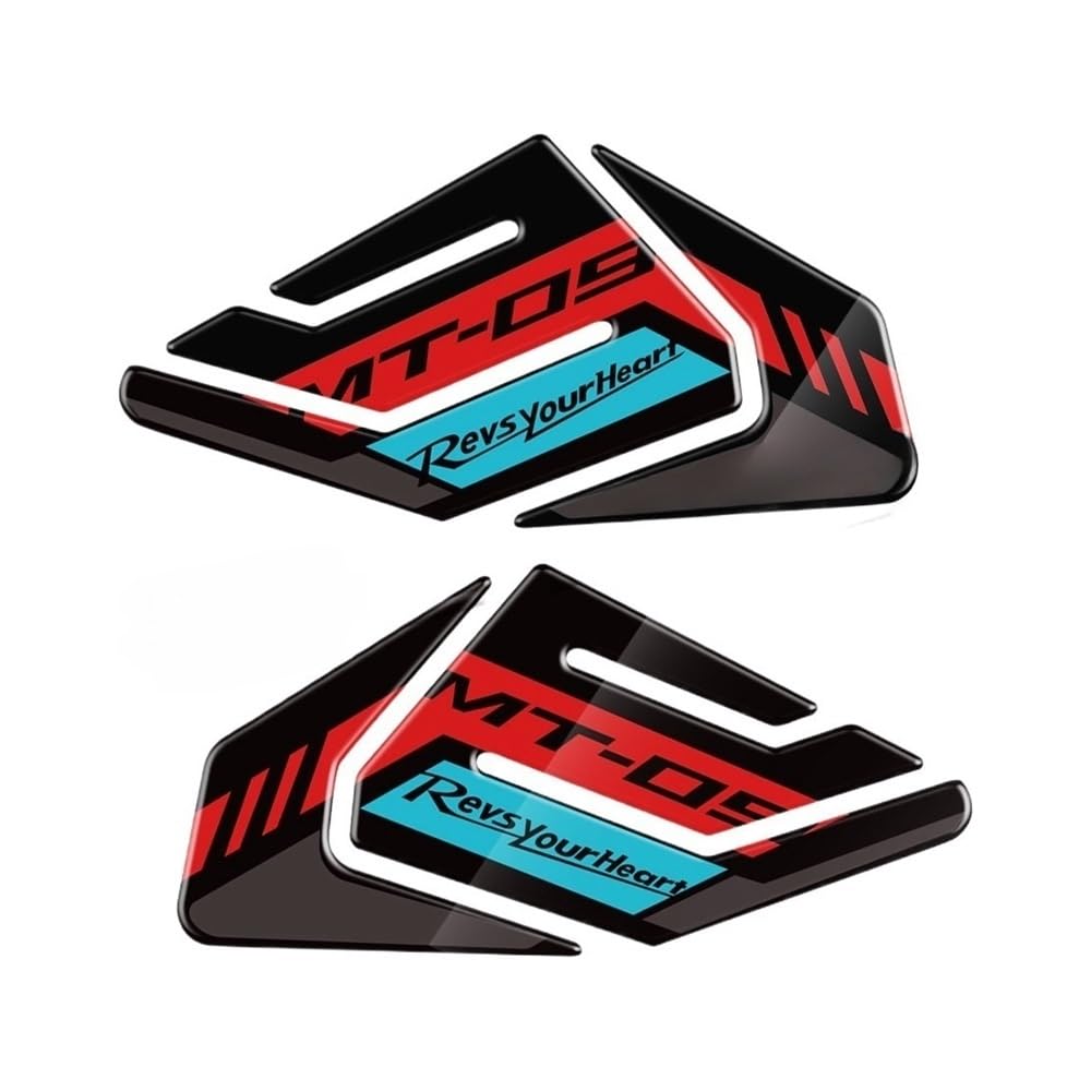 Protection réservoir moto MT09 2021-2023 : autocollant et genouillères de protection noir