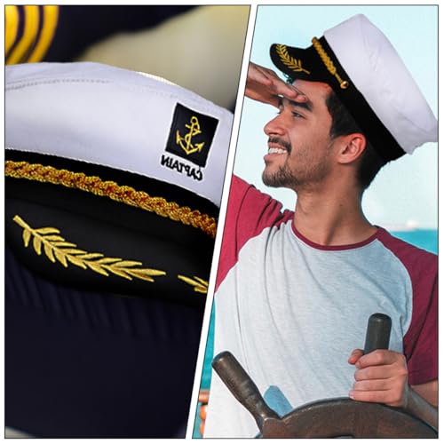 Chapeaux de Capitaine en Coton Confortables pour Soirées et Célébrations - 4