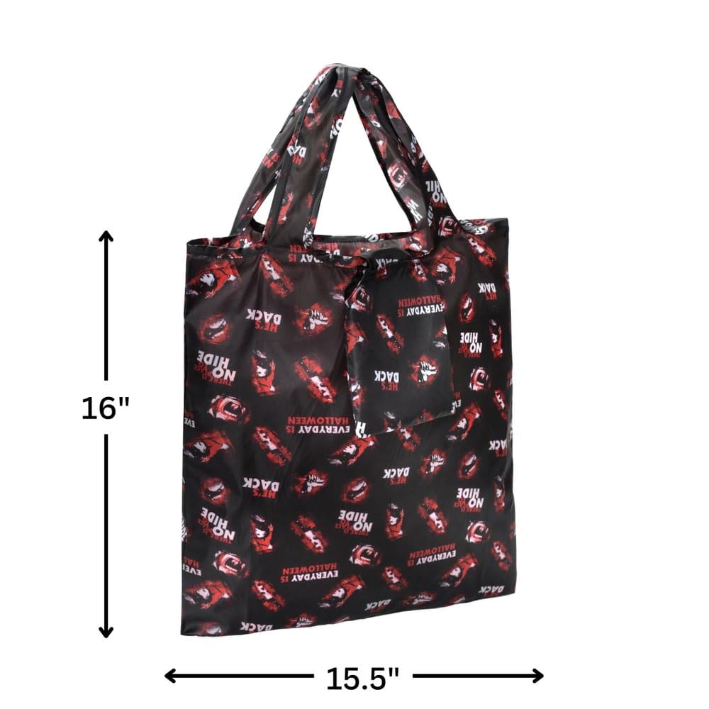 amscan Spooky Black, Red, & White Michael Myers Trick-Or-Treat Bag, 16" x 15.5" (1 Pc.) - Image 2