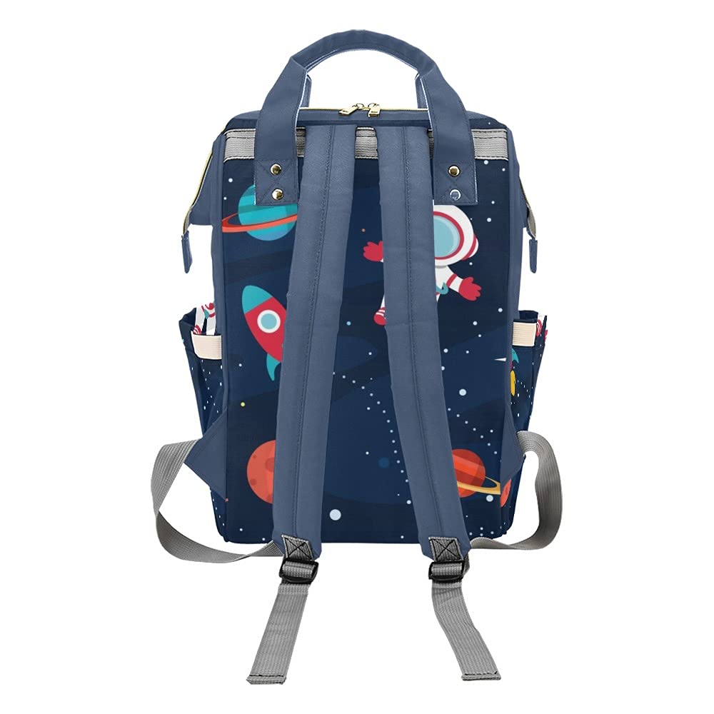 Anneunique Galaxy Space Diaper Bags Backpack with Name Personalized Nursing Nappy Bag Travel Tote Bag Gifts