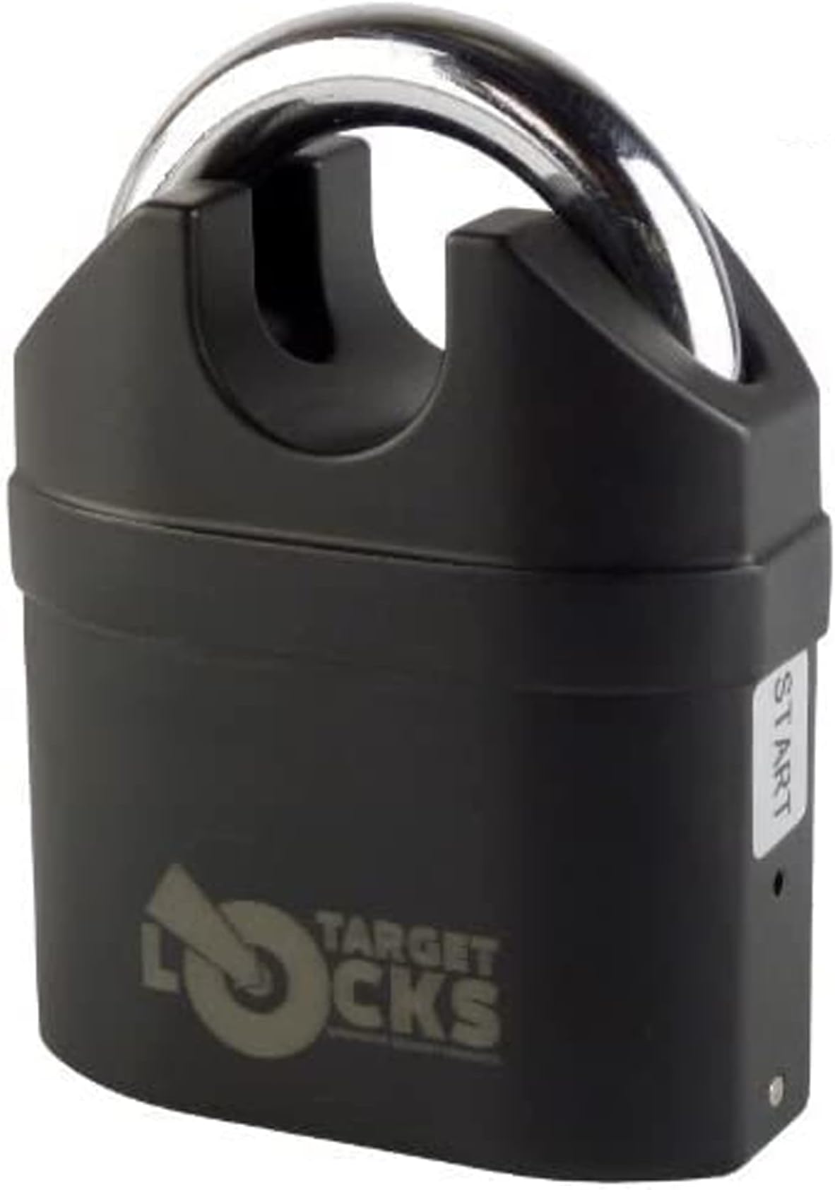 Target TL031 Heavy Duty High Security Alarmed Padlock - Closed Shackle Multi-Purpose Padlock with 110dB Siren Alarm - 5 Keys with Each Lock