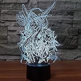  Leuchten Für Kinder, Tisch- Und Nachttischlampen,3D Lampe World Of Warcraft Kinder Nachtlicht Led Schlafzimmer Dekor Urlaub Geschenk Wow Sylvanas Windrunner Kinder Nachtlampe Usb