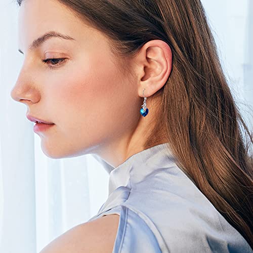 925 Sterling Silver Heart Seahorse Earrings,I Love You to The Moon and Back Necklace Jewelry Gift for Women Girls - Image 5