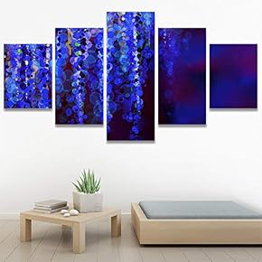 SIGNWIN 5 Panel Canvas Wall Art Modern Art...