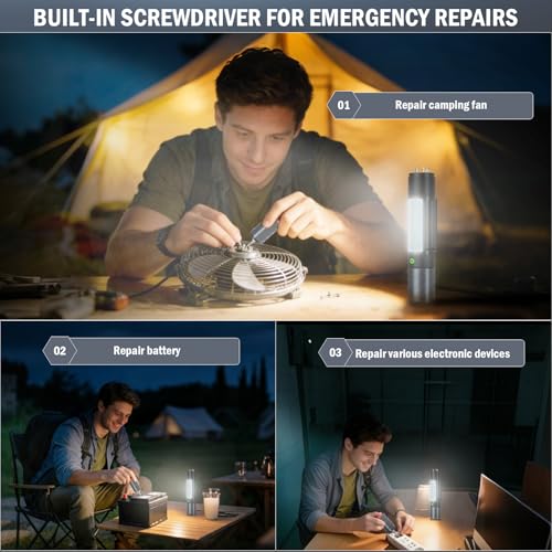 Rechargeable Car Flashlight,Car Flashlight Emergency Kit Includes Window Breaker - image 5