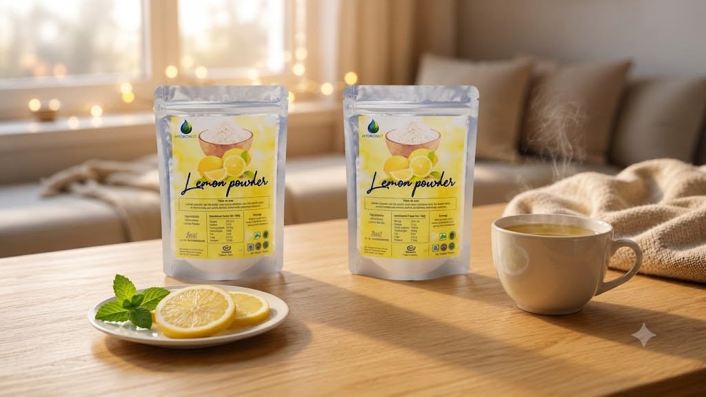 Spray Dried Lemon Powder | Instant Powder for Drinks, Lemon Tea, Juices, Cooking & Baking | Rich Flavor | Easy to Mix | Resealable Pack-picture-20