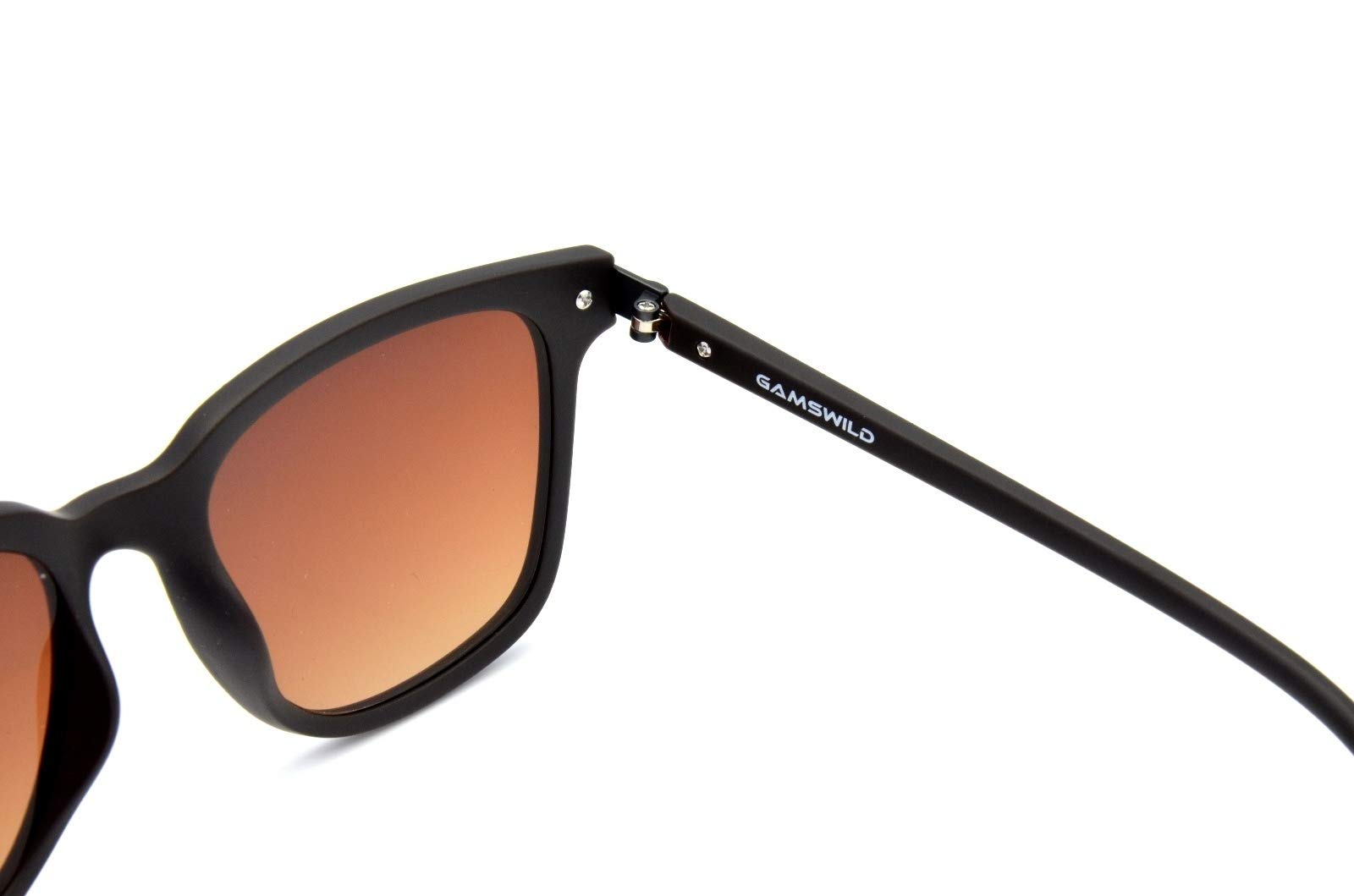 Gamswild WM7032 Sonnenbrille GAMSSTYLE Mode Brille Damen Herren Holzoptik Verlaufsglas Unisex | braun | grau