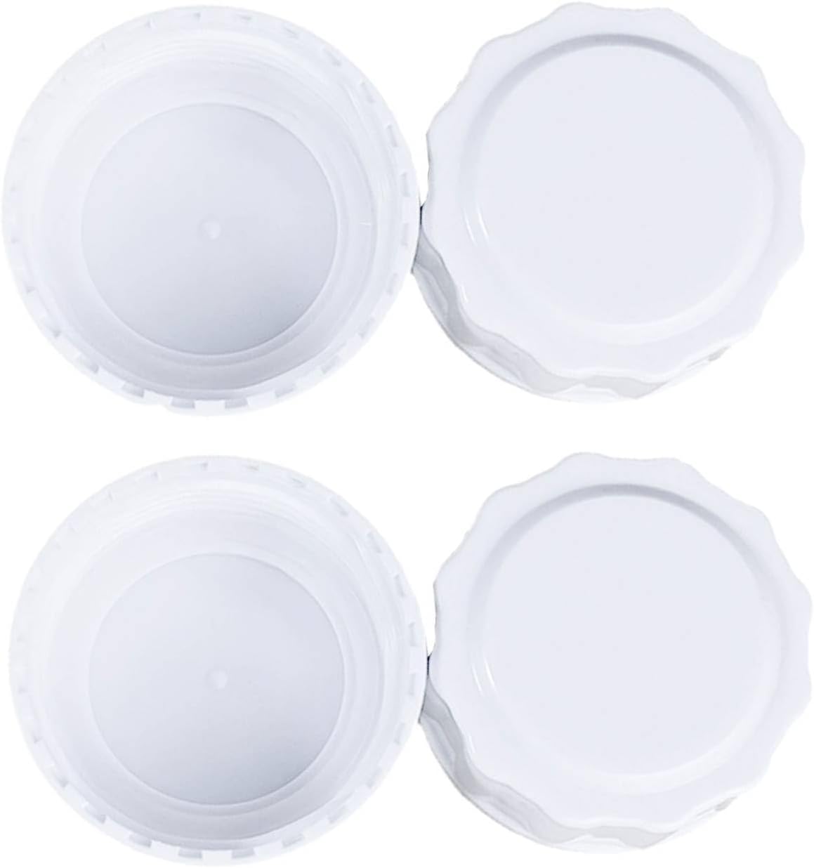 Baby Bottle Lid Screw Lids Aka Travel Caps with Rewritable Sealing Disc Compatible with Avent Wide Mouth Bottles Baby Bottle Lid Cap Replace Natural Bottle Sealing Ring and Sealing Disc (4pcs)