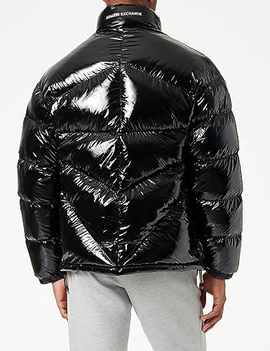 Armani Exchange Men's Glossy Coated Nylon Puffer3