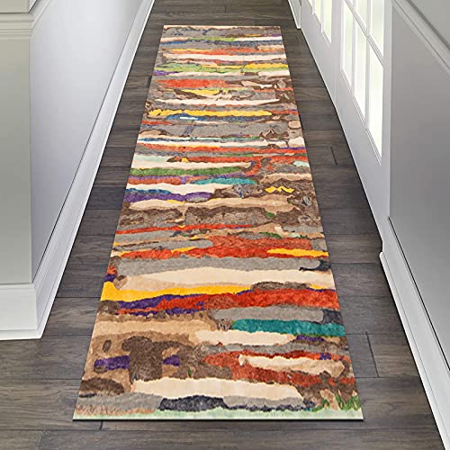 LIFFMallJC Tapis de Passage Salon Couloir Antidérapants, Moderne Classique Tapis et moquettes Cuisine Chambre Hôtel Commercial Tapis de Sol(Size:0.5x1m,Color:Une) Cover