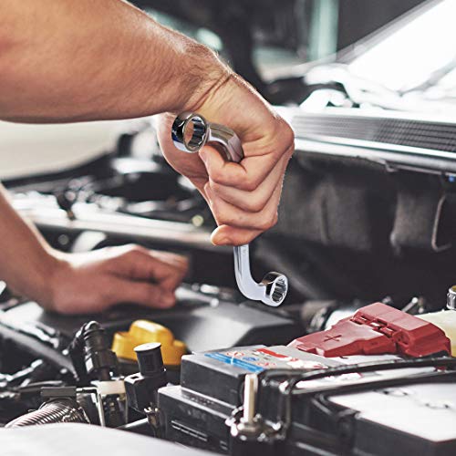 Duratech S-Style Box Wrench Set, Metric, 5-Piece, 10Mm To 19Mm, 12 Point, Cr-V Steel, With Eva Foam Tool Organizer #TOP6