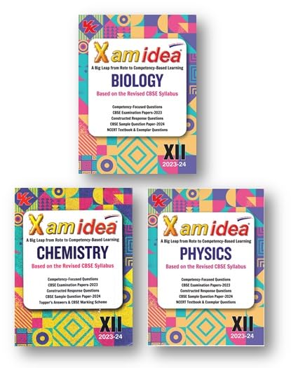 Xam Idea Bundle Set Of 3 Books (Biology Chemistry Physics) Class 12 Exam 2023-24 Chapterwise Question Bank Paperback – 1 January 2023
