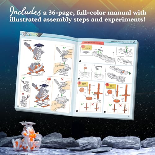 Image of Thames & Kosmos SolarBots: Cosmic Explorers STEM Experiment Kit | Build 5 Solar-Powered Robots that Walk, Crawl, Spin & Roll, No Batteries Required, Solar Panel Included, Explore Solar Technology