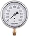 ASHCROFT Duralife Type 1009 Stainless Steel Case Dry Filled Pressure Gauge, Stainless Steel Tube and Bronze Socket, 3.5" Dial Size, 1/4" NPT Lower Connection, 0/1000 psi Pressure Range