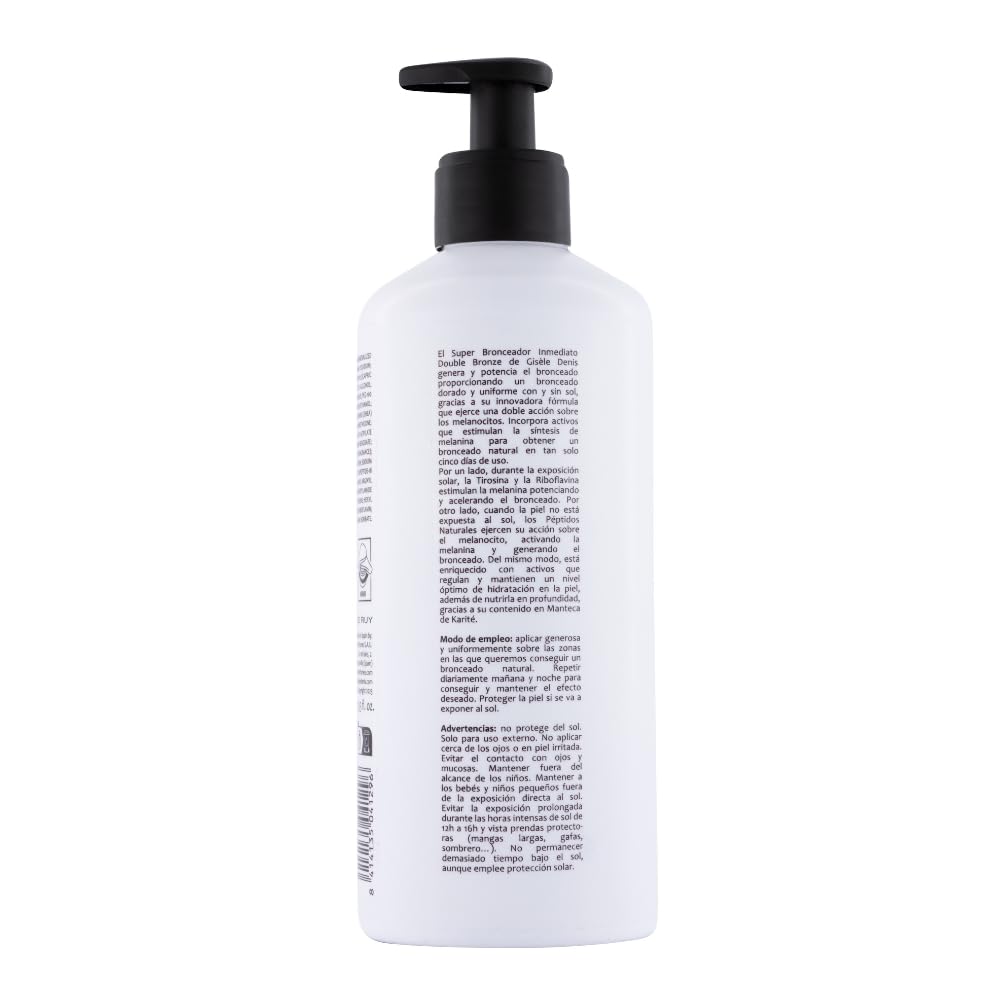 GISÈLE DENIS Super Bronceador Corporal Inmediato Double Bronze 400 ml Crema Acelerador Bronceado Cuerpo