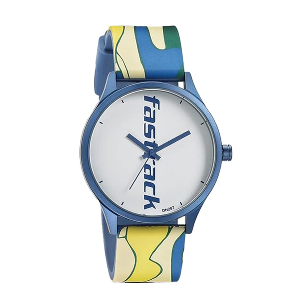Fastrack Topicals Quartz Analog White Dial Silicone Strap Unisex Watch-68031AP06 (B0BD91DVQN) Amazon Price History, Amazon Price Tracker