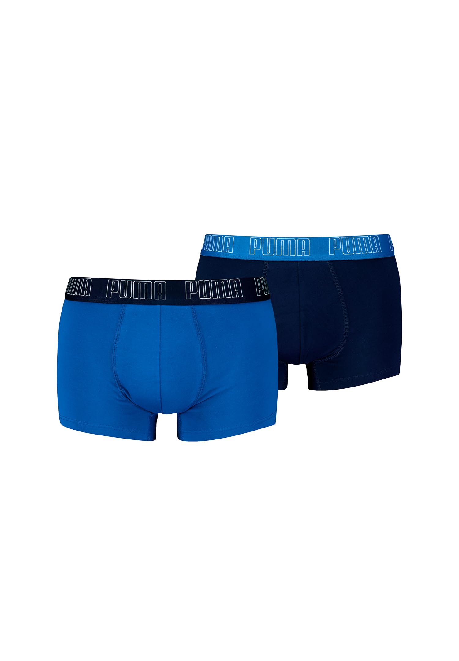 PUMA Boxer Trunk Boxershorts Men Herren Everyday Unterhose Pant Unterwäsche 2er Pack, Farbe:003 - True Blue, Bekleidungsgröße:M