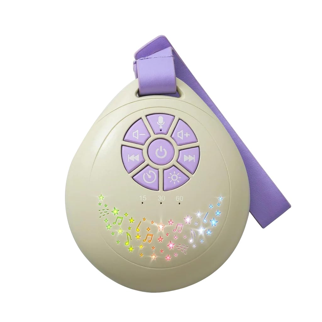 Sound to Sleep: Portable Sleep Aid with 5 Relaxing Sounds, Cry Sensor Technology, and Gentle Starlight Projector