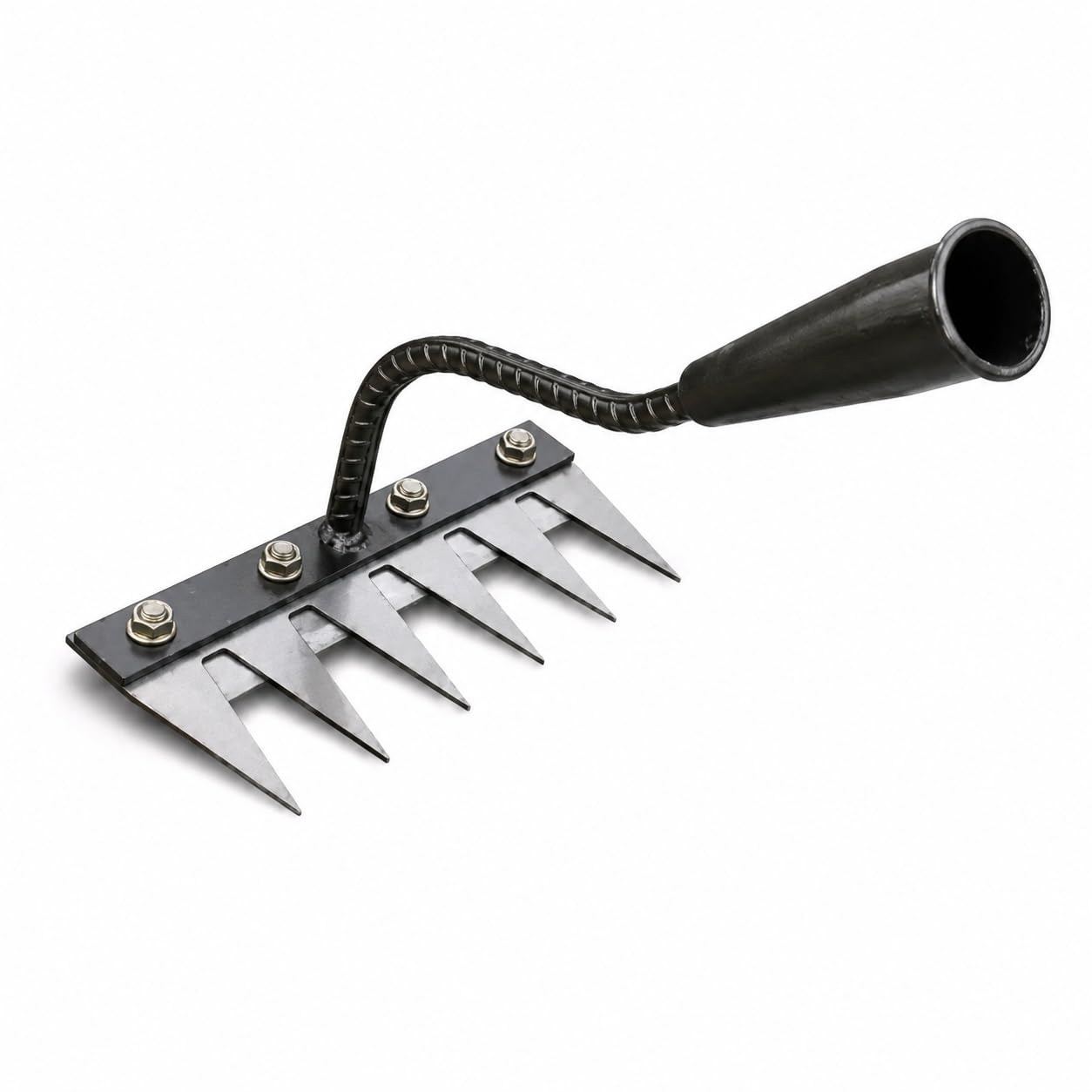 6 Tooth Weeding and Soil loosening rake Garden Tool Hand rake Cultivator | Sharp Blade Tines, Weed Puller, Handle Socket Fit, Agriculture & Garden, No Handle Included-image-45