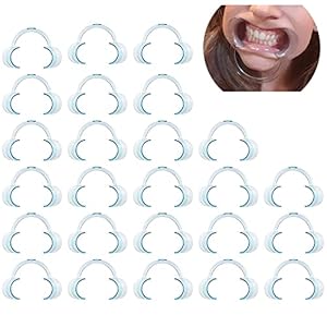 25 STUKS Mond Opener Wang Retractor voor Mond Opener Dental C-vorm Type Clear Wang Retractor Mond Hoek Retainer Mond Opener Tandheelkundige Lip Retractor Gebitsbeschermer Pull Fixator Tandarts Opening