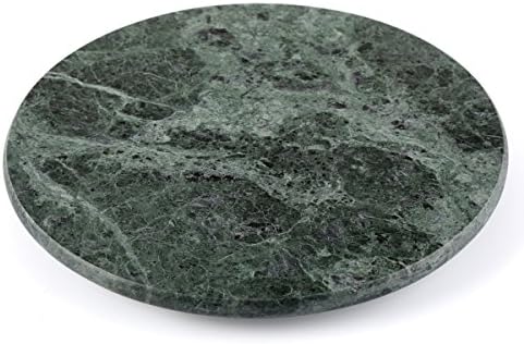 Creative Home Natural Green Marble Lazy Susan, 12" Diameter