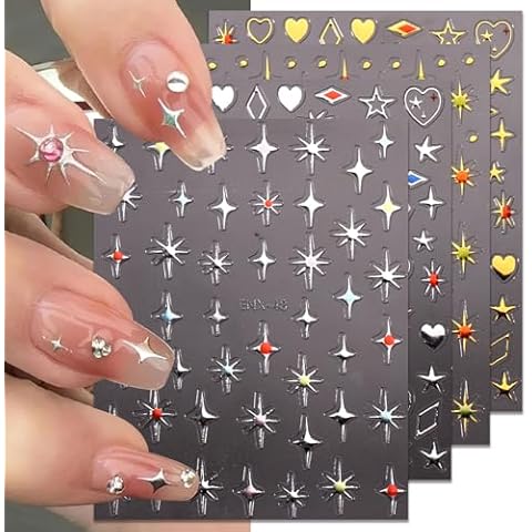 JMEOWIO Self-Adhesive Nail Art Stickers Cover