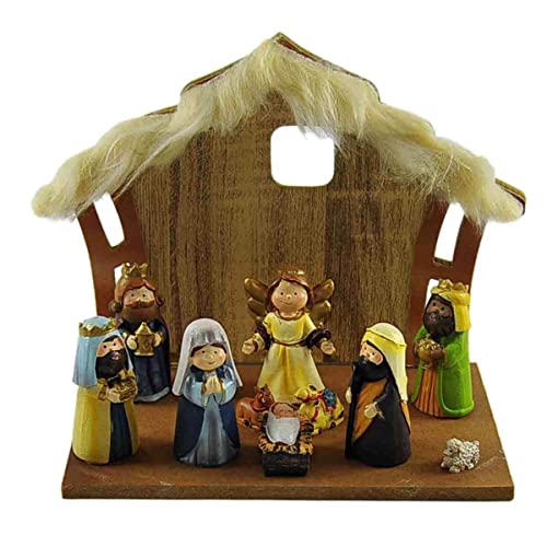Nacimiento Portal Belen Infantil 10 Piezas 8cm