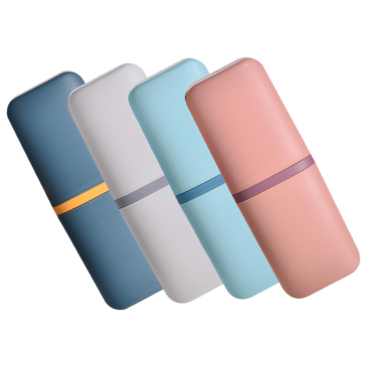 PRETYZOOM 4 Juegos Estuche De Viaje para Cepillos De Dispensador Accesorios De Viaje Soporte para Cepillos De Recipiente Portátil para Pasta De 4 Uds * 4