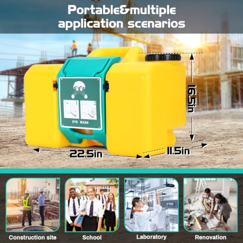 Image of Magula 9 Gallon Portable Eye Wash Station OSHA-Approved