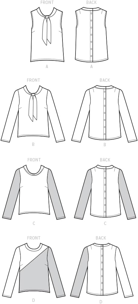Simplicity SS9579H5 Misses' Adaptive Top Sewing Pattern Packet, Design Code S9579, Sizes 6-8-10-12-14