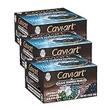SEASON Caviart Black Seaweed Pearls - Vegan Caviar, Award-Winning, Keto Snacks, Gluten-Free, Soy-Free, Cholesterol-Free, Plant-Based, Full Of Vitamins, Kosher Caviar, Made In Denmark - 3.5 Oz