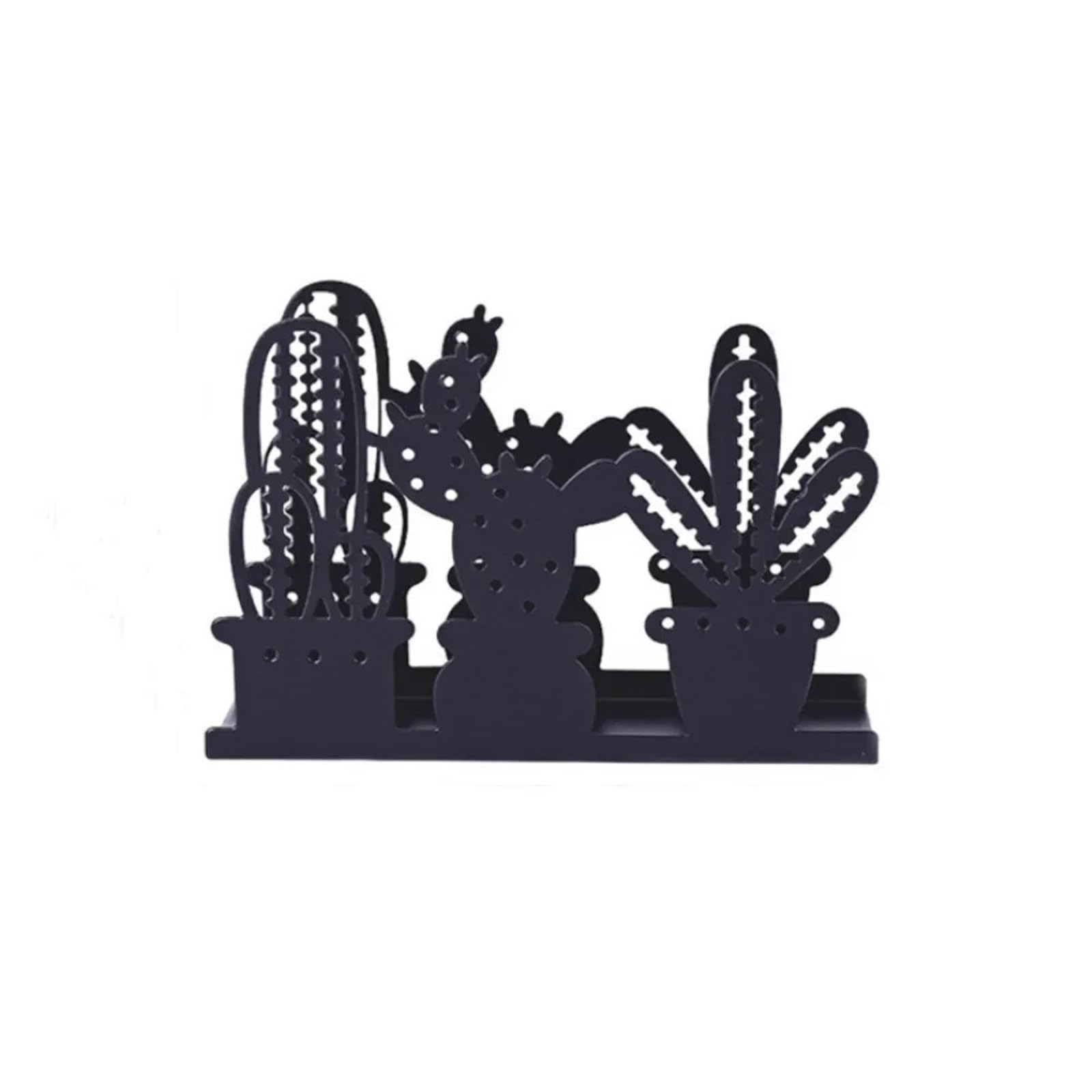Porte Serviette Papier Porte-Serviettes en métal, 2 pièces, Porte-Serviettes de Restaurant en Fer Cactus, Facile à Nettoyer, Porte-Distributeur de Serviettes autoportant pour Bar Restaurant